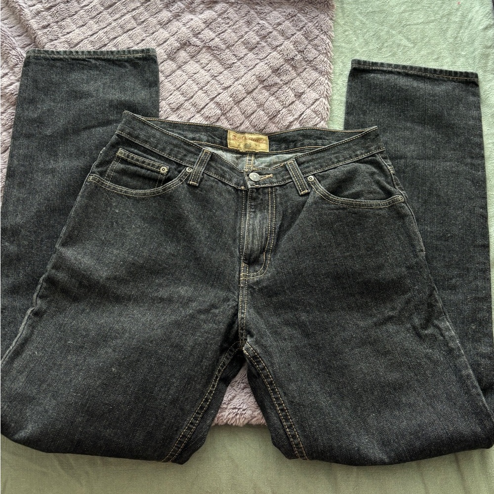 Red Camel Dark Gray Straight Jeans